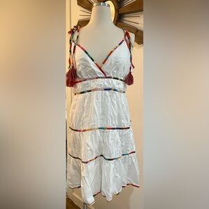 White halter dress